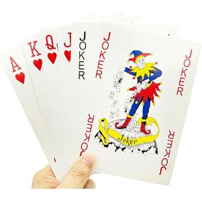 Jumbo Playing Cards 5X7 Inch Large Deck of Cards Big Card Games for Families Oversized Casino Party Decorations Giant Professional Poker Cards