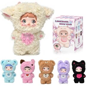 Blind Box Loveliness Never Ends Series Plush - 3 Expressions Adorable Mystery Plush Toys for Collectors - 7.1IN Random Surprise Doll with Unique Designs, 1PCS (Upgrade Packaging)