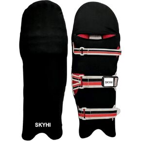 Colored Cricket Batting Pads Covers - Leg Guards Clads - Leg Guard Skin (Black-1), Standerd size