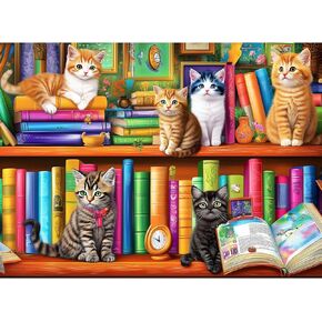 300 Piece Puzzles for Adults,Jigsaw Puzzles 300 Pieces for Kids Library Puzzle Building Jigsaw Puzzles Challenging Puzzles Family Activity Game Nights Gift Toy 20.5x15 in