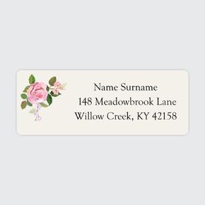 Personalized Watercolour Sunflowers - Return Address Labels x 100