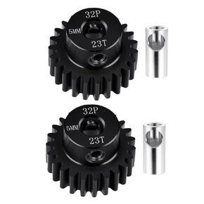 2pcs Pinion Gear 32P 5mm 23T/27T Motor Gears for Arrma 6s 8S Blx Big Rock Felony Fireteam Limitless Mojave Karton Notorious Outcast Talion TLR Typhon Upgrade Parts (27T)
