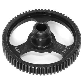 Spur Gear 48T 55T 62T 70T 48P Hardened Steel Gears for Traxxas 1/10 Ford Bronco 4-Tec 2.0/4-TEC 3.0 Upgrade Parts (70T)