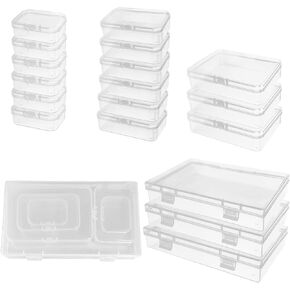 Bead Organizers and Storage, Stackable Clear Craft Box with Lids for Organizing – Versatile Plastic Small Storage Containers for Crafts, Jewelry, Beads, and DIY Supplies (59 Pcs Storage Box)