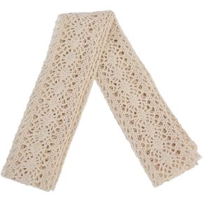 10 Yards Cotton Lace Trim Sewing Crochet Lace Ribbon Vintage Lace Edge for Wedding Decoration Christmas Package DIY Sewing Craft Supply