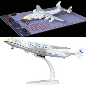 Antonov 225 Model Plane Alloy Diecast An225 Transport Cargo Plane 1/400 Scale An-225 Model Kit with an Airport Mat, Perfect Collection and Gift