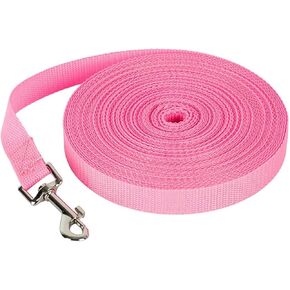 Pet Traction Rope 1pcs Long Nylon Pet Dog Leash Small Big Dogs Cats Outdoor Hiking Puppy Lead Rope Traction Belt Comfortable Outdoor Vest pet(Pink,Large)