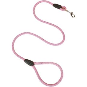 Cat and Dog Harness 1PC Pet Fine Grain Round Rope Pink Leash Medium and Large Dog Leash Pet Traction Rope(Large)