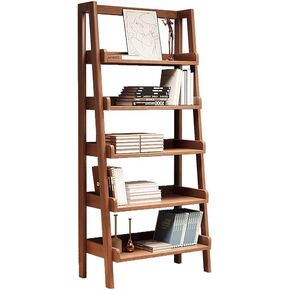 Small Bookshelf Bookshelf Floor-Standing Simple Trapezoid Living Room Storage Rack Balcony Flower Rack Storage Small Bookcase for Office, Living Room
