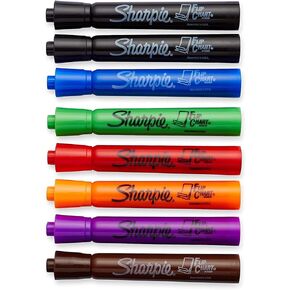 علامات مخطط Sharpie Flip ، طرف رصاصة ، ألوان متنوعة ، 8 عدد - 1