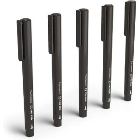 TRU RED Staples Pen Permanent Markers, Ultra Fine Tip, Black, 15/Carton (TR54525VS)