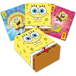 AQUARIUS Spongebob Premium Playing Cards - Spongebob Themed Deck of Cards for Your Favorite Card Games - Officially Licensed Spongebob Merchandise & Collectibles