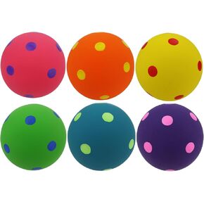 MULTIPETPolka-Dot Balls (Assorted Colors) Size: 4 inches Dog Toy Pack of 3