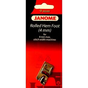 Rolled Hem Foot (4mm) #202081007 For Janome 9mm Max Stitch Width Machines