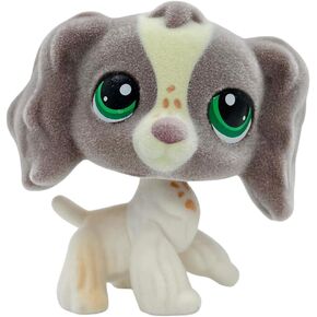 Flocked Pet Shop Toy Custom-Made Animal Figure Short Hair Cat Dog Collie Dachshund Great dane Cocker Spaniel Birthday Party Favor (#640)