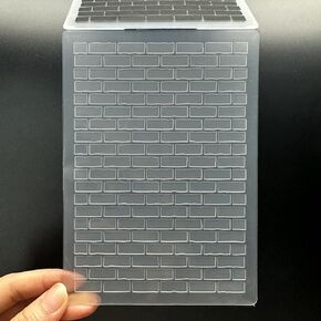 Christmas Brick Wall Texture Embossing Folder - 3D Textured Stamping, Ideal for Card Making & Scrapbooking Crafts - Add Dimension and Depth to Your Creations