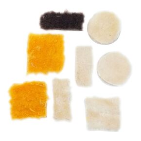 Shearling Wool Buffing Pads for Leatherworking 8 Pack from Springfield Leather Company