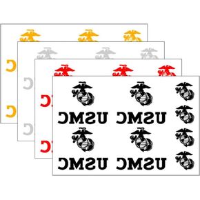 USMC Heat Transfer Set, Multi-Color, 4 Sheets