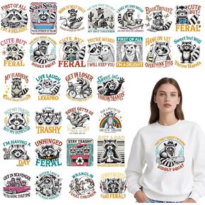 Dtf Transfers Ready to Press - 20 Pcs Butterfly Iron on Transfers for T-shirts Inspirational Quotes Heat Transfer Vinyl Decal Sticker Floral Butterfly Iron on Patches for Clothing Bag DIY Craft
