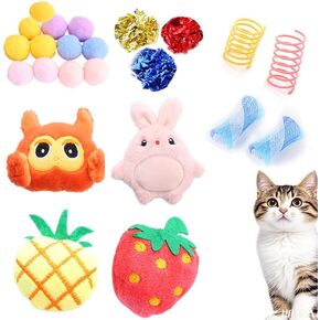 مجموعة لعبة Cat Symhobby 23pcs بما في ذلك Springs Catnip Sound Paper Toy Creative Toy لقتل الوقت والحفاظ