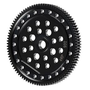 Steel Main Gear 48P 87T 93T Spur Gear for ECX 2WD Ruckus/Axe/Brutus/Circuit/AMP MT/AMP DB/AMP Crush/K&N Torment Horizon 1/10 RC Upgrades Part (93T)