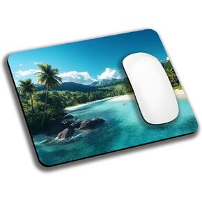 Japanese Cherry Blossom Mouse Pads for Desk, Portable Wireless Computer Mouse pad Small Design with Women, Non-Slip Rubber Base Laptop Mousepad 9.5" x 7.9" Smooth Surface for Office & Travel
