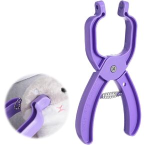 Upgraded Safety Eye Tool Auxiliary Tool，Crochet Tools for Attaching Crochet Safety Eyes, Stuffed Animals Eyes Snapper Tools Doll Making Supplies(Purple)