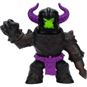Heroes of Goo Jit Zu Stretch Strikers, Ultra Rare Stretchy Black Knight Orbitox, Battle Damage, Stretches 3 Times Its Size