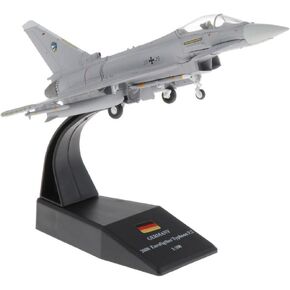 1/100 Scale EF2000 Eurofighter Typhoon Fighter Plane Metal Fighter Model Diecast Plane Model for Collection Gift