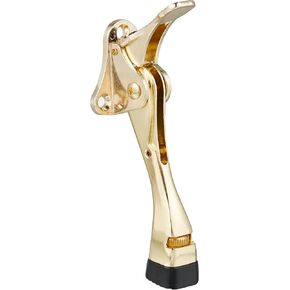 Tenby Easy-Step Door Stops, 4-Inch, Satin Nickel