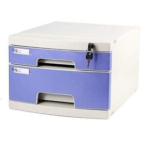 File Cabinet with Lock， File Cabinet Flat File Desk Organizer Furniture Filing Cabinet 2 Drawers with Lock Large Capacity Storable Bookcase