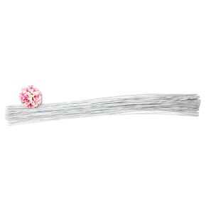 120 Pcs Floral Wire, 26 Gauge White Florist Wire - 15 Inch for Crafts, Bouquet Stem Wrapping, Wreath Making, Flower Arrangement Supplies