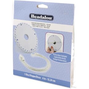 Beadalon 223F-013 Kumihimo Disk, Round, 6-Inch, White