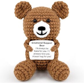 KatchOn, Mini Emotional Support Crochet Taco | Positive Affirmation Gift for Coworker, Retirement | Gifts for Teacher Appreciation, Mom, Wife, Women, Dad, Boyfriend, Birthday, Friends | Desk Décor