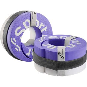 Foam Aquatic Cuffs Exercise Equipment: Sportneer Water Aerobics Float Ring with Detachable Velcro Pool Exercise Workout Set Water Ankle Buoyancy Ring Arm Belts for Swimming Pool Fitness Training in Kuwait