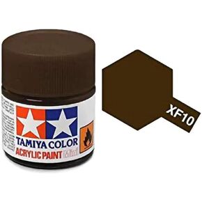 TAMIYA 81710 Acrylic Mini XF10 Flat Brown 1/3 oz