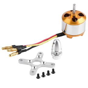 RC Plane Brushless Motor,2814 1000KV/1400KV 2kg Thrust Motor for RC Fixed Wing Airplane Model (1400KV)