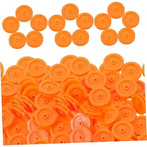 Cabilock 100pcs Plastic Belt Pulley Mini Gear for Toys Cars and Airplanes Plastic Parts for Educational Projects and Model Building