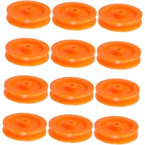 Gatuida 50pcs Plastic Pulley Wheels for Car and Plane Models Smooth Sliding Gear Parts for Modification Plastic Construction for Motor Toy Projects