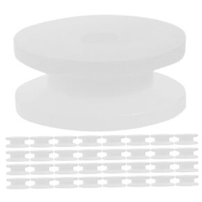 Kisangel 50pcs Plastic Belt Pulley Gear Hole for Car and Airplane Models Material for Toys and Science Education Projects
