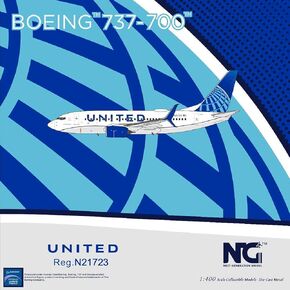 NG Model Sprue Brothers 1:400 Soutwest Airlines B737-700 Reg #N251WN Canyon Blue Livery (pre-Painted/pre-Built), NGM77022
