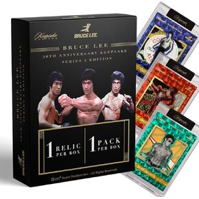 Bruce Lee 50th Anniversary Keepsake Series 2 Edition: One encased Bruce Lee relic with a Light-up Display; find Personal Items and Chase Rare gems and 1/1s!