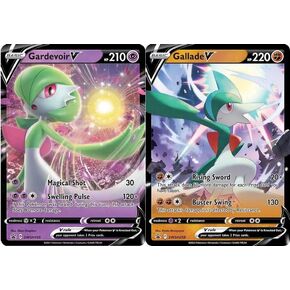 Gardevoir V & Gallade V - Pokemon Card Lot - SWSH258 & SWSH105 - Black Star Promo