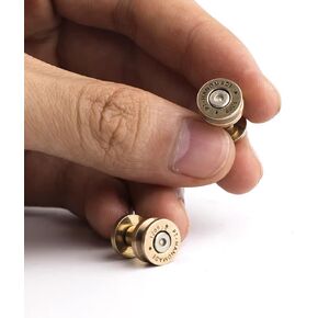 Studs Rivets for Leather, 4mm Studs Heights, Premium Brass Bullet-Shaped Rivets, Decorative Screw Post Fasteners for DIY Wallets, Backpacks and Leather Crafts (2)