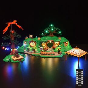 طقم Lightgo LED لورد الخواتم المتوافقة مع Lego 10354 Bag End Hobbit House | إضاءة فقط- مجموعة الطوب غير مدرجة (الإصدار البعيد)