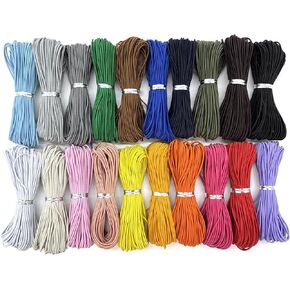 1mm Stretch Beading Elastic Cord - 200 Yards Jewelry Making String for Bracelets, Necklaces & Sewing - Strong & Durable Elastic Thread for DIY Beads, Crafts - Assorted Colors Bead Cord
