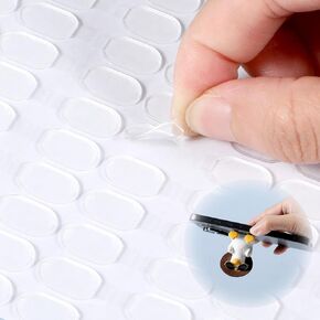 600 Museum Putty Clear Removable Gel Glue Putty Adhesive Stick Dots Two-Sided Mounting Putties Stick Tack Wall Hanging Poster Putties for Crafts Balloons Festival Home Office Party Decorations