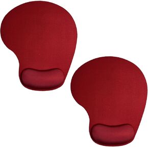 Mouse Pad with Wrist Support, Ergonomic Mouse Pads with Memory Foam Wrist Rest, Easy Typing Pain Relief, Comfortable Home Office Computer Wrist Support Pads for Working Studying Gaming, Black, 2 Pack