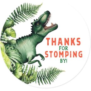 Andaz Press Dinosaur Birthday Party Collection, Classic Gift Tags, Thank You for a Roaring Good Time, Dino Childrens Party, Kids Dino Jungle Theme Party, Dinosaur Decorations, Party Favors, 20- Pack