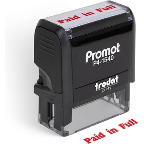 Promot Paid in Full - Self Inking Rubber Stamp - Ink Stamps